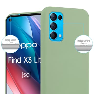 Skal Oppo FIND X3 LITE Fodral Case (Grön)