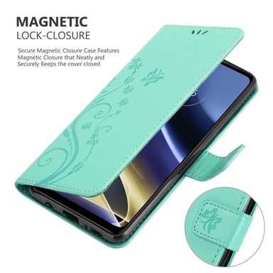 Motorola MOTO G51 5G Plånboksfodral Skal (Turkos)