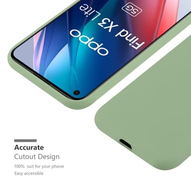 Skal Oppo FIND X3 LITE Fodral Case (Grön)
