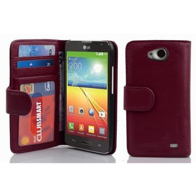LG L70 (1. SIM) Plånboksfodral Skal (Lila)
