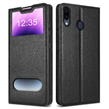 Samsung Galaxy M20 Plånboksfodral Skal (Svart)