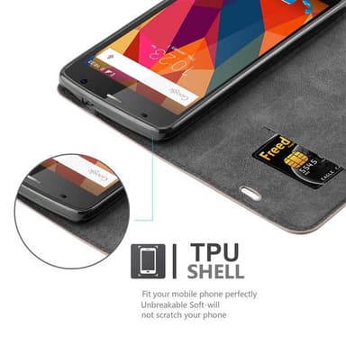 ZTE Blade L5 Skal Fodral Case (Brun)