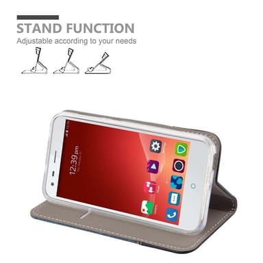 ZTE Blade S6 Plånboksfodral Skal (Blå)