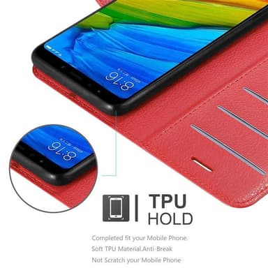Xiaomi RedMi NOTE 5 Plånboksfodral Skal (Röd)