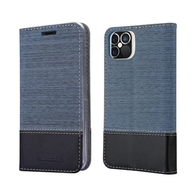 iPhone 12 / 12 PRO Plånboksfodral Skal (Blå)