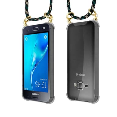 Samsung Galaxy J1 2016 Skal Fodral Kedja (Brun)