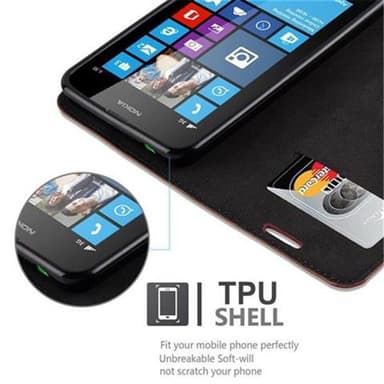 HTC ONE M7 Skal Fodral Case (Röd)