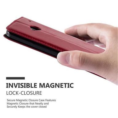 HTC ONE M7 Skal Fodral Case (Röd)
