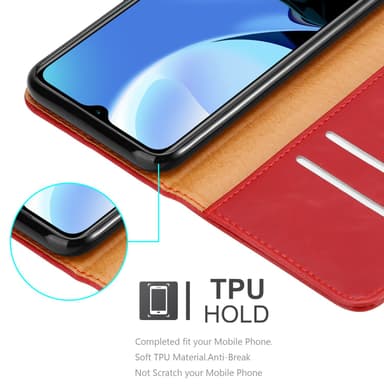 Xiaomi RedMi 9T / POCO M3 Plånboksfodral Skal (Röd)