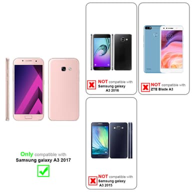 Skal Samsung Galaxy A3 2017 Fodral Case (Svart)