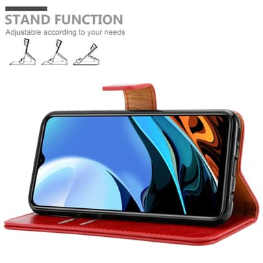 Xiaomi RedMi 9T / POCO M3 Plånboksfodral Skal (Röd)
