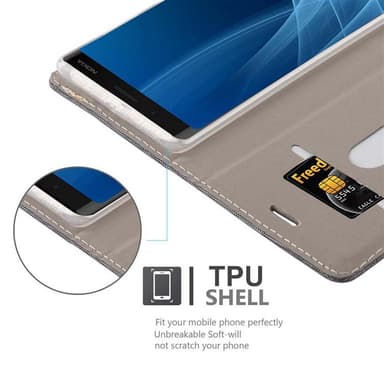 Nokia 8 Sirocco Plånboksfodral Skal (Grå)