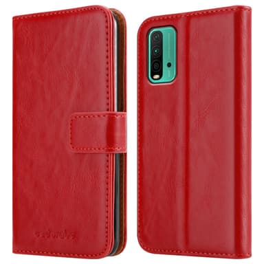 Xiaomi RedMi 9T / POCO M3 Plånboksfodral Skal (Röd)