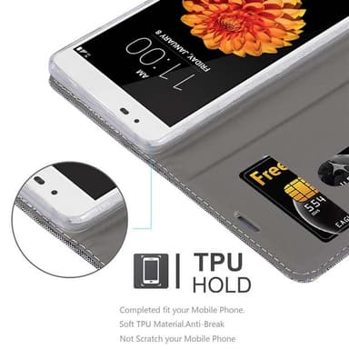 LG K7 2016 Plånboksfodral Skal (Grå)