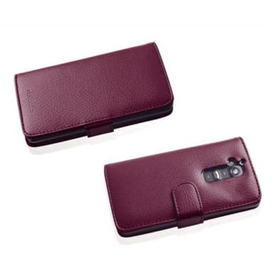 LG G2 Plånboksfodral Skal (Lila)