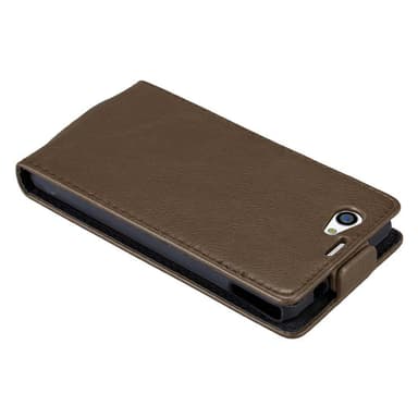 Sony Xperia Z1 COMPACT Flipfodral Skal (Brun)