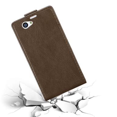 Sony Xperia Z1 COMPACT Flipfodral Skal (Brun)