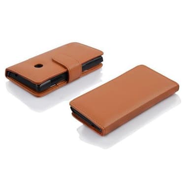 Skal Motorola MOTO E Plånboksfodral (Brun)