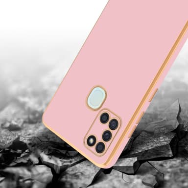 Samsung Galaxy A21s Skal Fodral Case (Rosa)