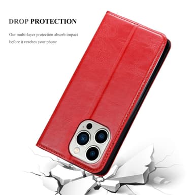iPhone 14 PRO MAX Skal Fodral Case (Röd)