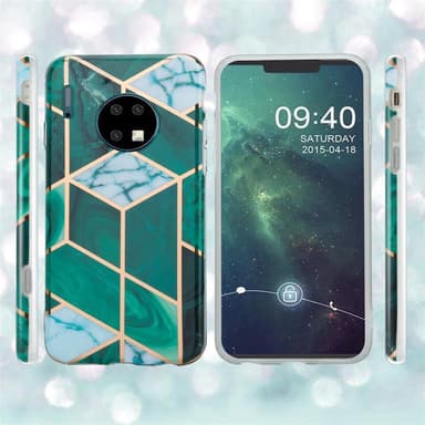 Huawei MATE 30 Plånboksfodral Skal (Grön)