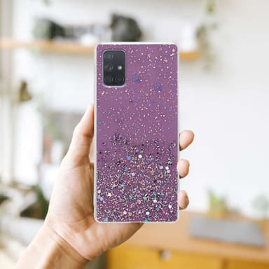 Samsung Galaxy A71 4G Skal Fodral Case (Lila)