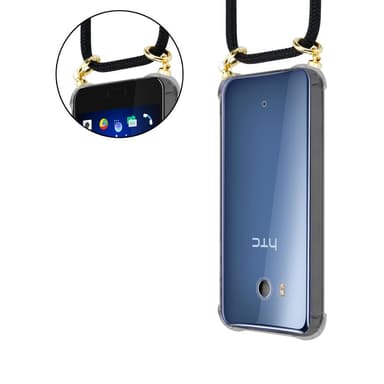 HTC OCEAN / U11 Skal Fodral Kedja (Svart)
