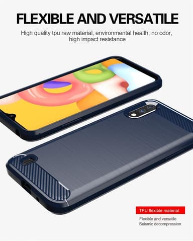 Samsung Galaxy A01 Skal Fodral Case (Blå)