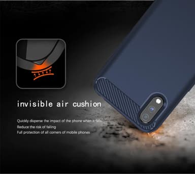 Samsung Galaxy A01 Skal Fodral Case (Blå)