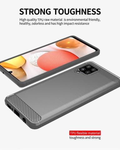 Samsung Galaxy A42 4G Skal Fodral Case (Grå)