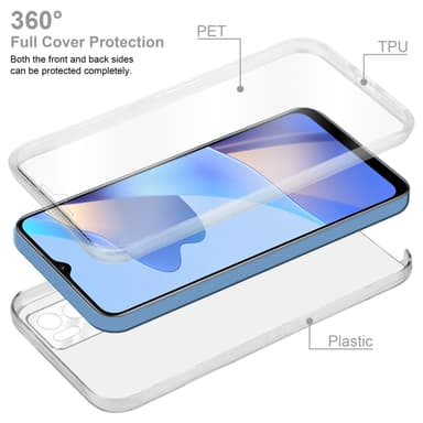 Skal Oppo A16s / A54s Fodral Case (Transparent)