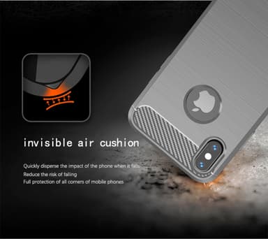 iPhone XS MAX Skal Fodral Case (Grå)