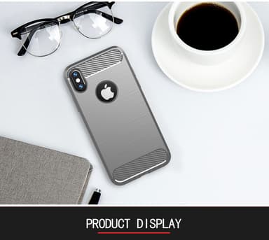 iPhone XS MAX Skal Fodral Case (Grå)