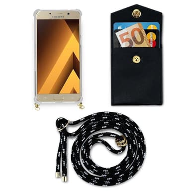 Samsung Galaxy A5 2017 Skal Fodral Kedja (Svart)