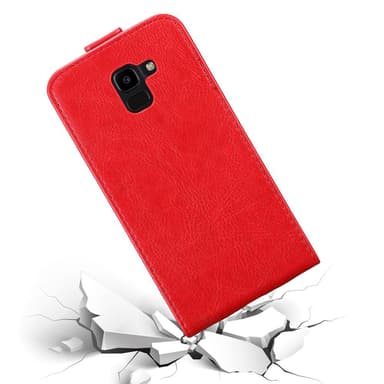 Samsung Galaxy J6 2018 Flipfodral Skal (Röd)