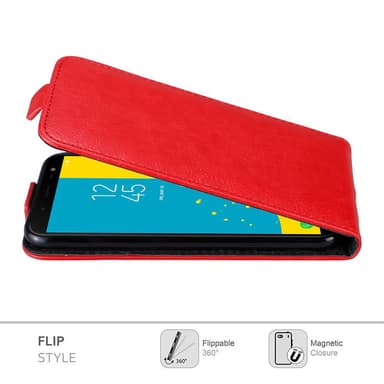 Samsung Galaxy J6 2018 Flipfodral Skal (Röd)