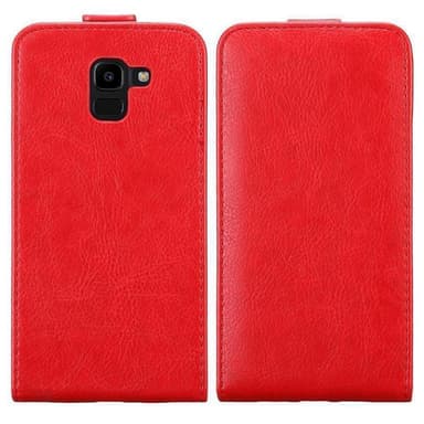 Samsung Galaxy J6 2018 Flipfodral Skal (Röd)