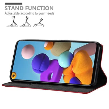 Samsung Galaxy A21s Skal Fodral Case (Röd)