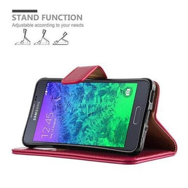 Samsung Galaxy ALPHA Plånboksfodral Skal (Röd)