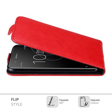 Sony Xperia XA1 PLUS Flipfodral Skal (Röd)