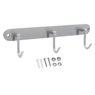 Klädstång Klädkrokar Klädhängare (modell c - 3 krokar)