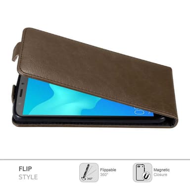 Honor 7S / Huawei Y5 2018 Flipfodral Skal (Brun)