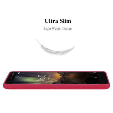 Skal Nokia 6.1 Fodral Case (Röd)
