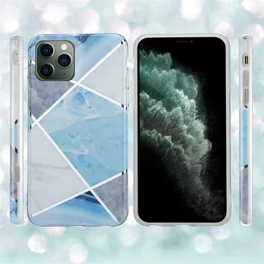 iPhone 12 MINI Plånboksfodral Skal (Blå)