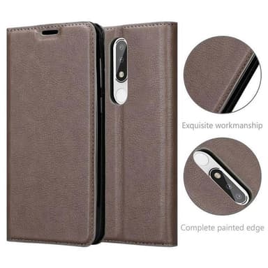 Nokia 5.1 PLUS / X5 Skal Fodral Case (Brun)