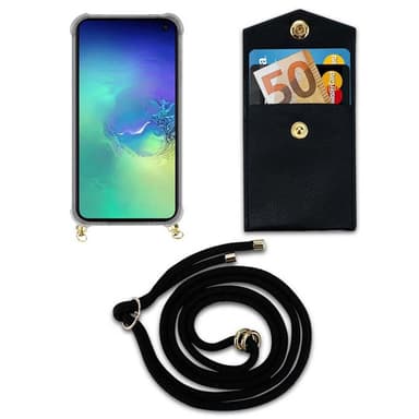 Samsung Galaxy S10e Skal Fodral Kedja (Svart)
