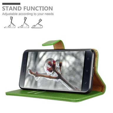 Asus ZenFone 3 (5.5 tum) Plånboksfodral Skal (Grön)