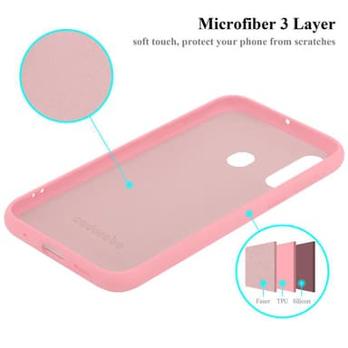Samsung Galaxy A60 / M40 Skal Fodral Case (Rosa)