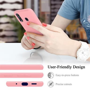 Samsung Galaxy A60 / M40 Skal Fodral Case (Rosa)