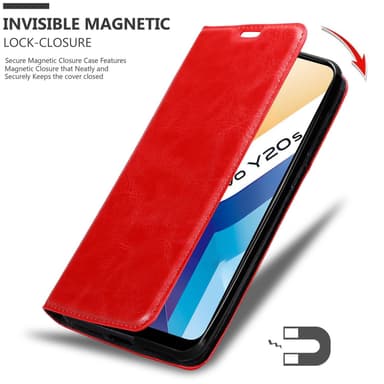 Vivo Y20s Skal Fodral Case (Röd)